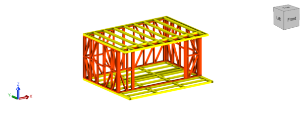 5 x 3m Garden Room Frame (With Canopy & Decking)