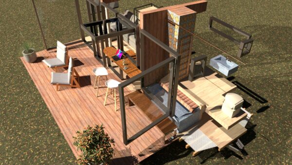 7.3 x 2.5m Tiny Home Frame - Image 14